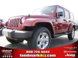 2013 Deep Cherry Red Crystal Pearl Jeep Wrangler Unlimited Sahara 4x4 #77361457