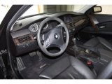 2005 BMW 5 Series 545i Sedan Black Interior