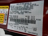 2013 Fusion Color Code for Ruby Red Metallic - Color Code: RR