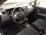 2012 Nissan Versa 1.8 S Hatchback Charcoal Interior