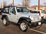 Bright Silver Metallic Jeep Wrangler in 2008