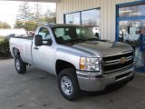 2013 Silver Ice Metallic Chevrolet Silverado 2500HD Work Truck Regular Cab 4x4 #77399276