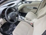 2010 Subaru Impreza 2.5i Sedan Ivory Interior