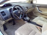 2007 Honda Civic EX Coupe Ivory Interior