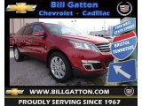 2013 Crystal Red Tintcoat Chevrolet Traverse LT AWD #77399184