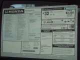 2013 Honda Civic EX-L Coupe Window Sticker
