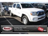 2010 Super White Toyota Tacoma V6 SR5 Double Cab 4x4 #77398524