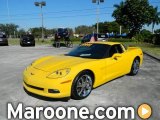 2008 Velocity Yellow Chevrolet Corvette Coupe #77398913