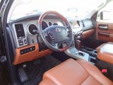 2012 Toyota Sequoia Platinum 4WD Red Rock Interior