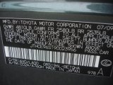 2009 GS Color Code for Verdigris Green Mica - Color Code: 6V0