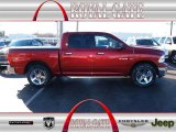 2009 Inferno Red Crystal Pearl Dodge Ram 1500 Laramie Crew Cab #77453979