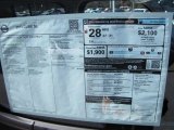 2013 Nissan Cube 1.8 SL Window Sticker