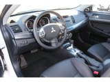 2010 Mitsubishi Lancer GTS Black Interior