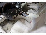 2012 Lexus LS 600h L AWD Hybrid Alabaster/Matte Dark Brown Ash Interior