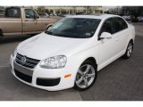Candy White Volkswagen Jetta in 2009
