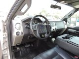 2011 Ford F250 Super Duty Lariat Crew Cab 4x4 Black Two Tone Leather Interior
