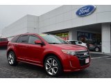 2011 Red Candy Metallic Ford Edge Sport AWD #77555634