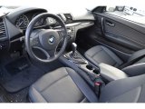 2010 BMW 1 Series 128i Coupe Black Interior