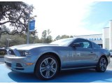 2013 Sterling Gray Metallic Ford Mustang V6 Premium Coupe #77555577