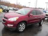 Red Jewel Metallic Chevrolet Traverse in 2011