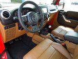 2012 Jeep Wrangler Rubicon 4X4 Black/Dark Saddle Interior