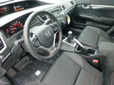 2013 Honda Civic Si Sedan Black Interior