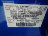 2012 Sentra Color Code for Metallic Blue - Color Code: B17