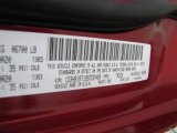 2009 Ram 1500 Color Code for Inferno Red Crystal Pearl - Color Code: PRJ