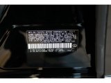 2012 LS Color Code for Obsidian Black - Color Code: 212
