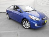 2013 Marathon Blue Hyundai Accent GLS 4 Door #77635239