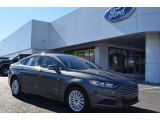 2013 Sterling Gray Metallic Ford Fusion Hybrid SE #77675101