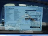 2013 Volkswagen Jetta Hybrid SEL Premium Window Sticker