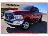 2010 Inferno Red Crystal Pearl Dodge Ram 2500 Lone Star Edition Crew Cab 4x4 #77675297