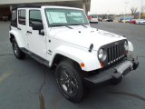 2013 Bright White Jeep Wrangler Unlimited Oscar Mike Freedom Edition 4x4 #77675382