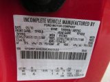 2011 F350 Super Duty Color Code for Vermillion Red - Color Code: F1