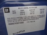 2009 Cadillac CTS 4 AWD Sedan Info Tag