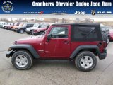 2013 Deep Cherry Red Crystal Pearl Jeep Wrangler Sport S 4x4 #77675063