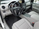 2012 Honda Pilot Touring Gray Interior