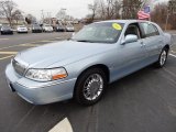 Light Ice Blue Metallic Lincoln Town Car in 2007