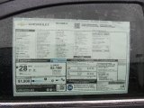 2013 Chevrolet Sonic LT Sedan Window Sticker