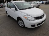 2011 Fresh Powder White Nissan Versa 1.8 S Sedan #77727147