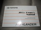 2005 Toyota Highlander V6 4WD Books/Manuals