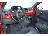 2012 Fiat 500 Sport Sport Tessuto Nero/Nero (Black/Black) Interior