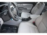 2013 Honda Civic Hybrid-L Sedan Gray Interior