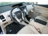 2013 Toyota Prius v Five Hybrid Bisque Interior