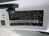 2011 Prius Color Code for Blizzard White Pearl - Color Code: 070