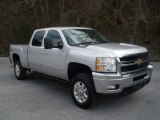 2011 Sheer Silver Metallic Chevrolet Silverado 2500HD LTZ Crew Cab 4x4 #77762112