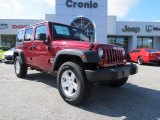 2013 Rock Lobster Red Jeep Wrangler Unlimited Sport S 4x4 #77761745