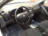2009 Hyundai Elantra SE Sedan Black Interior