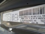 2013 1500 Color Code for Mineral Gray Metallic - Color Code: PDM